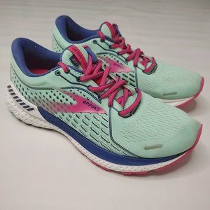 Brooks Adrenaline GTS 21 Mint/Navy/Fuchsia Running Shoes 1203291B339 Women's 8